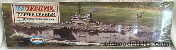 Aurora 1/600 LPH-7 USS Guadalcanal Helicopter Carrier, 718-200 plastic model kit